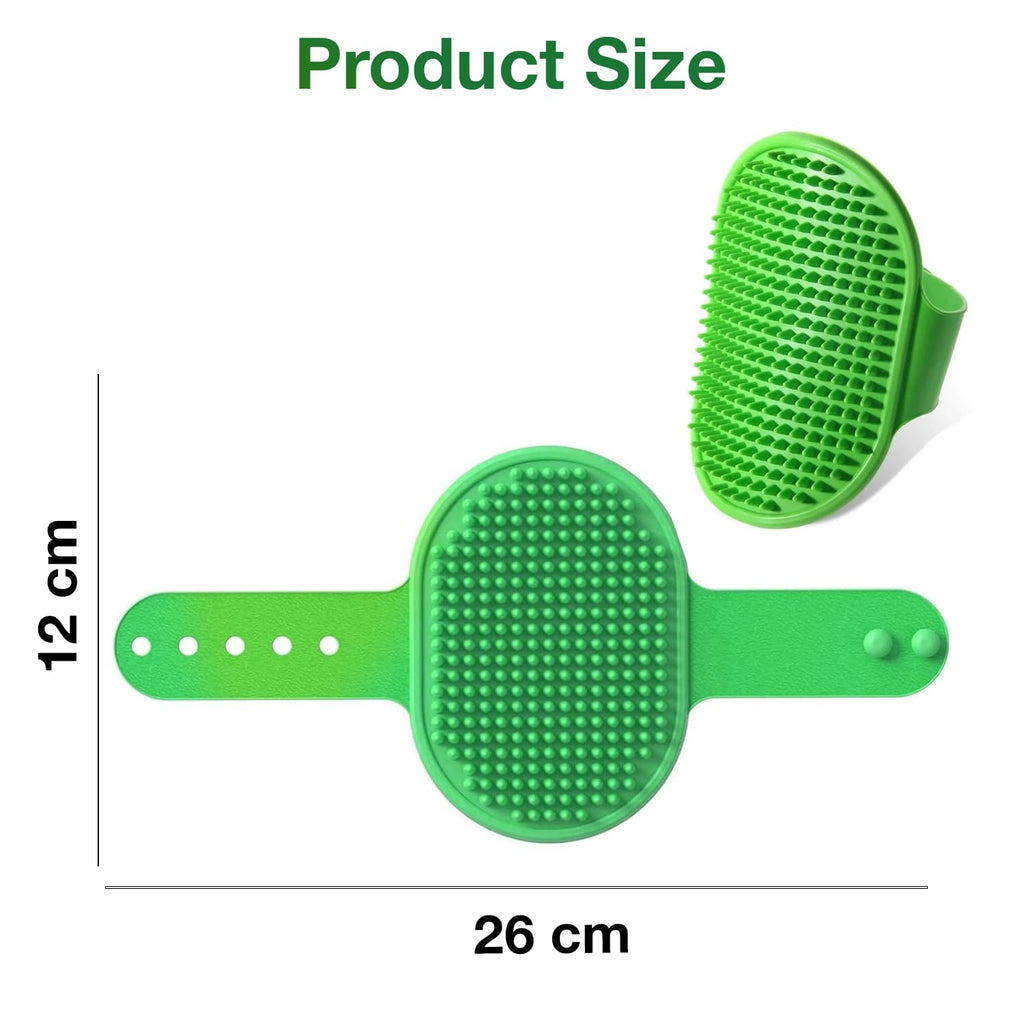 Global Ayucare Pet Grooming Brush Rubber Bath Massage Comb