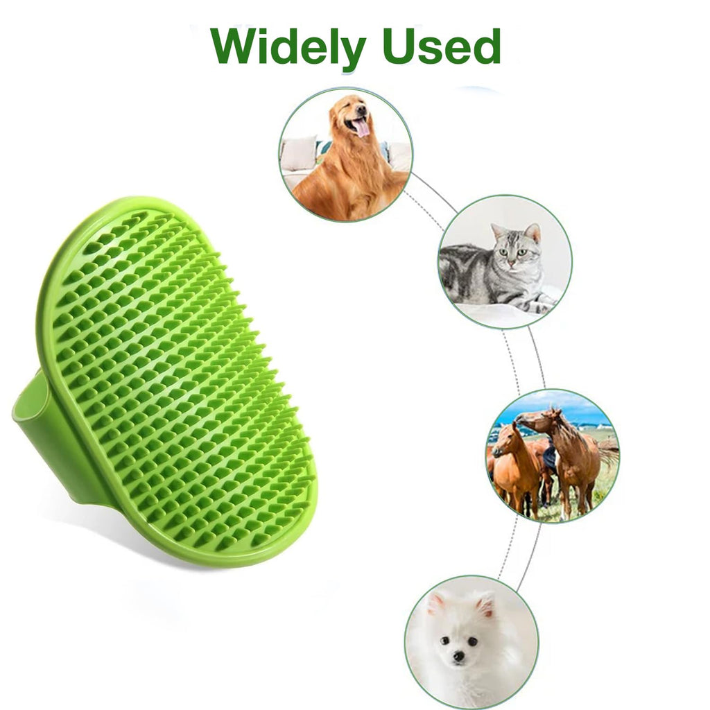 Global Ayucare Pet Grooming Brush Rubber Bath Massage Comb