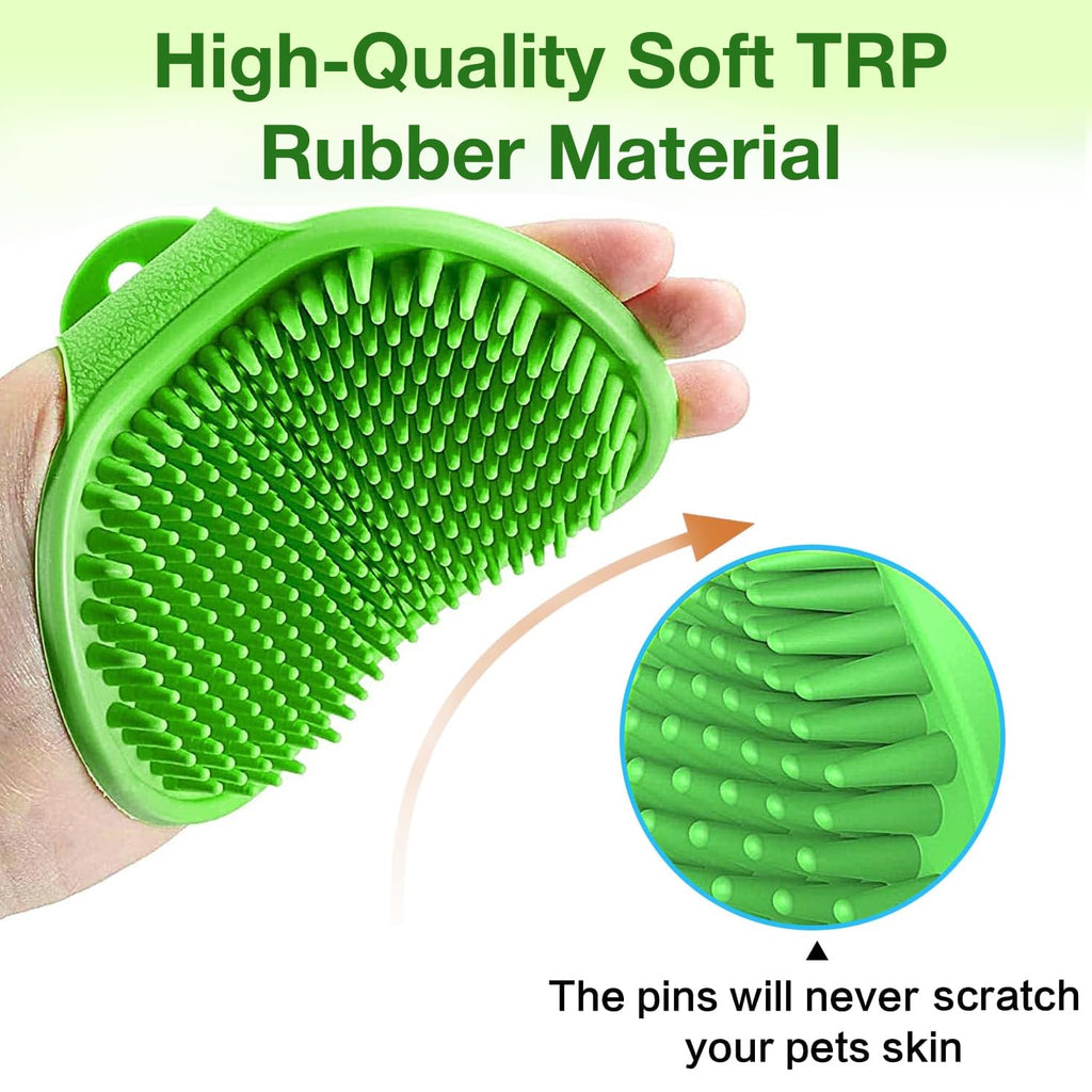 Global Ayucare Pet Grooming Brush Rubber Bath Massage Comb