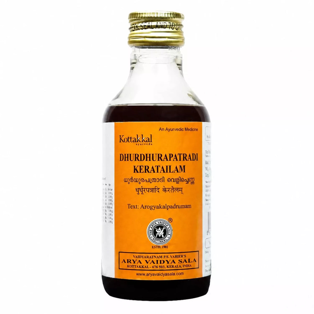 Kottakkal Dhurdhurapatradi Kera Tailam