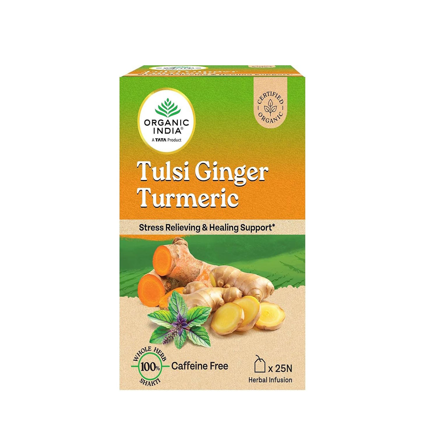 Organic India Tulsi Ginger Turmeric Tea